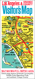 Los Angeles Map Of Attractions - Map