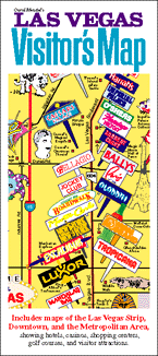 front cover of the Las Vegas Visitor's Map