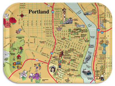 Map Of Downtown Portland Oregon - Large World Map