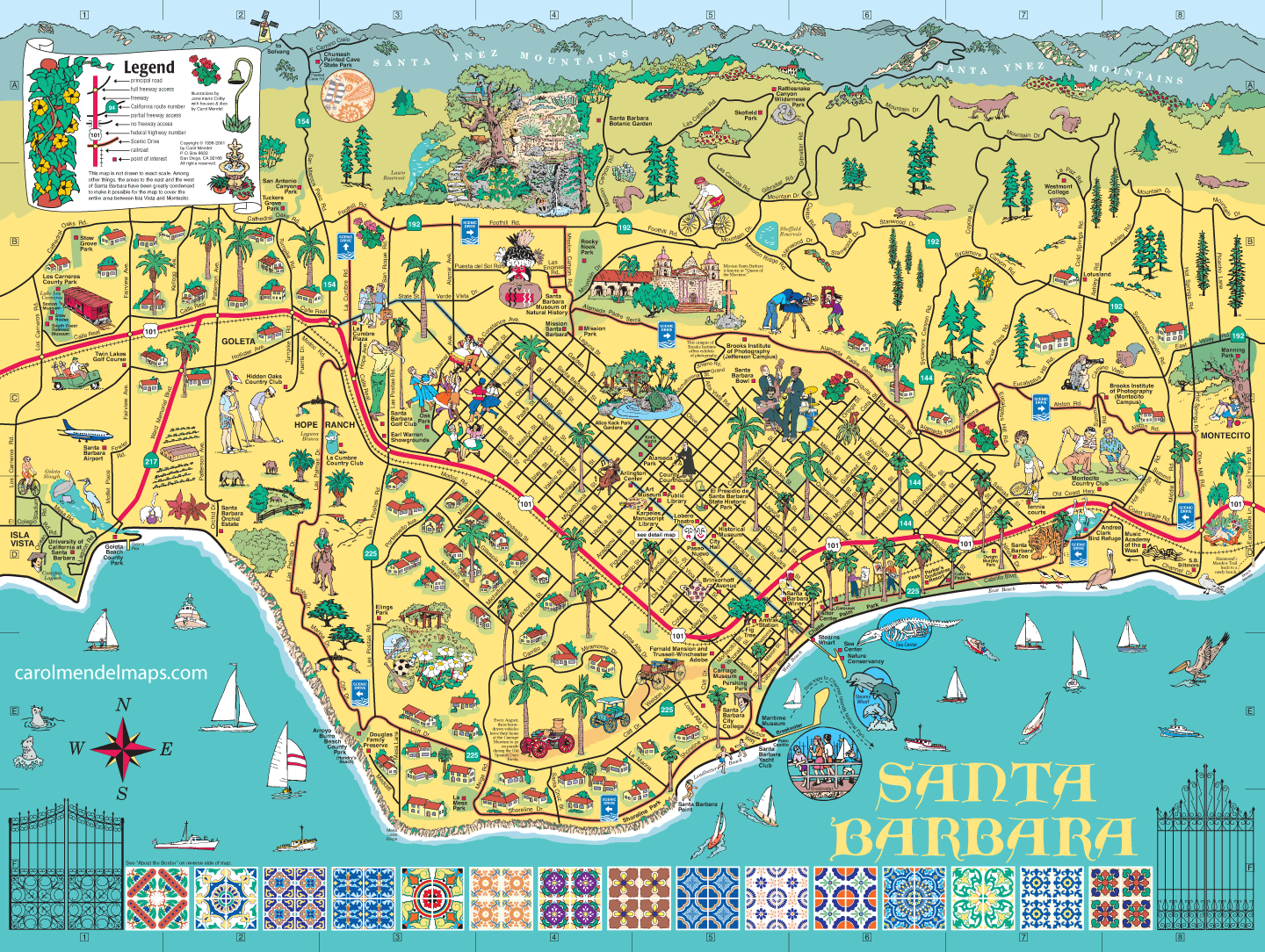 Santa Barbara Public Transportation Map Transport Informations Lane