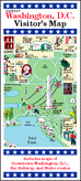 front cover of the Washington DC Visitor's Map