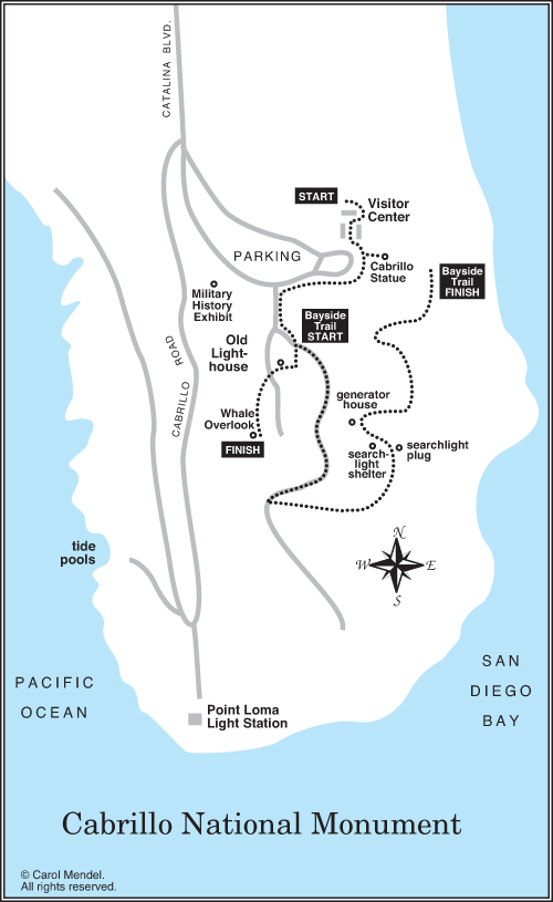 Cabrillo National Monument walking tour map