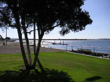 Boat launching ramp and loading dock