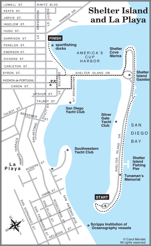 Shelter Island walking tour map