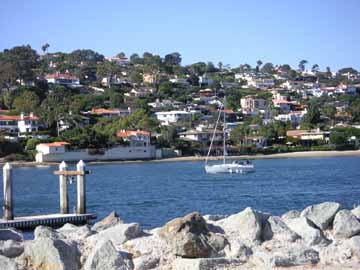 view of La Playa from Shelter Island